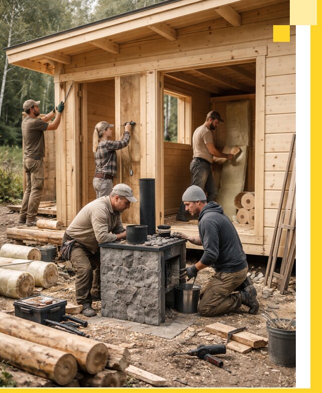 Купить баню под ключ в Барабинске строительство монтаж отделка