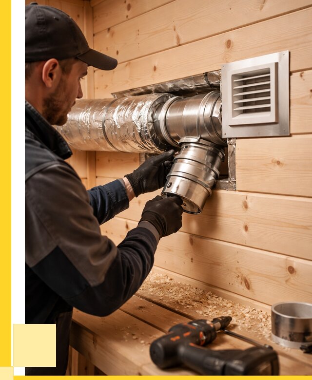 Монтаж вентиляции бани в Барабинске от 12188 р. | ЭриданБбн