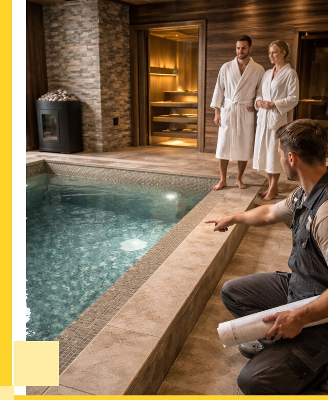 Проект бани с бассейном под ключ в Барабинске от 66021 р. | ЭриданБбн