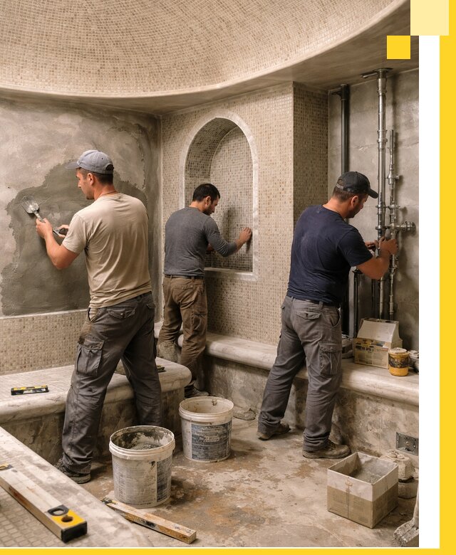 Профессиональный монтаж хамамов под ключ в Барабинске с гарантией