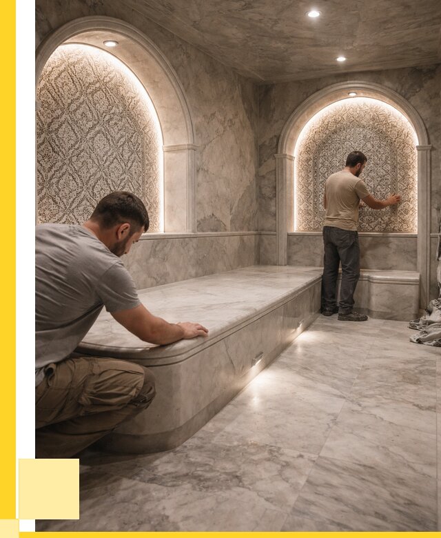 Турецкие бани под ключ в Барабинске от 253925 р. | ЭриданБбн