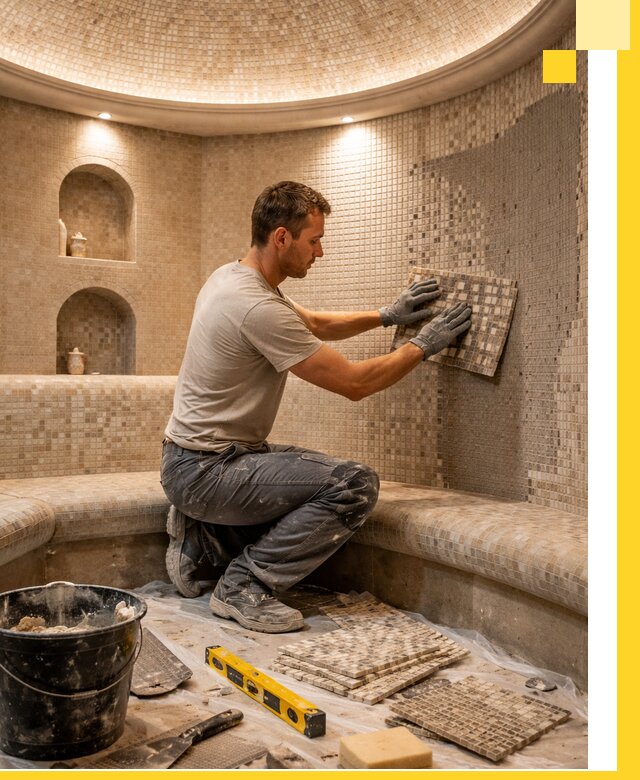 Устройство и монтаж домашнего хамама под ключ в Барабинске