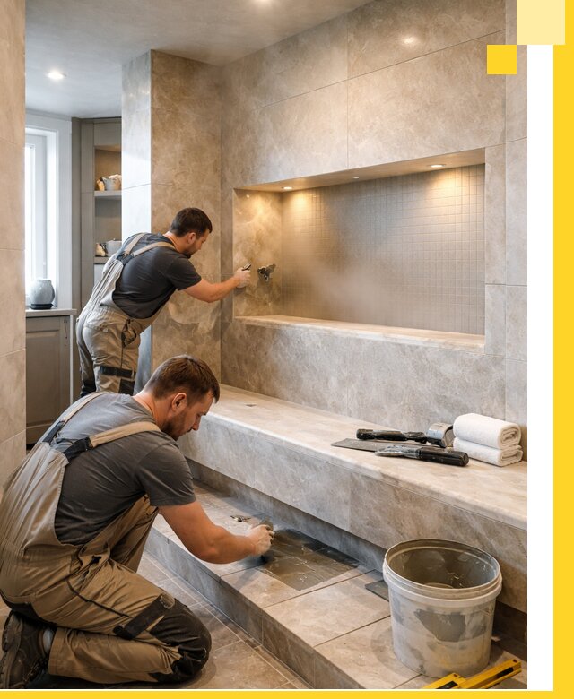 Профессиональное строительство хамама в квартире в Барабинске