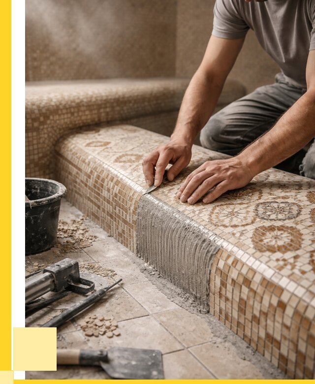 Плитка для хамама под ключ в Барабинске от 3555 р. | ЭриданБбн