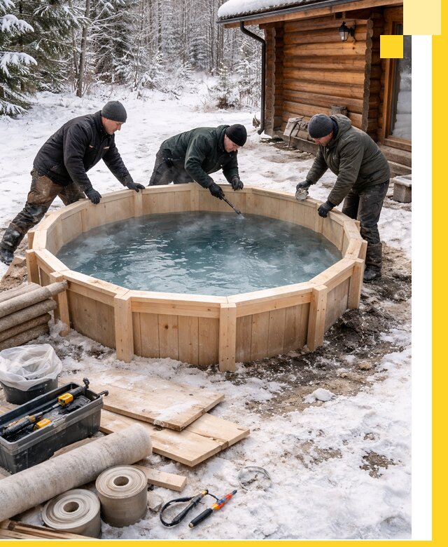 Изготовление и установка ледяных купелей под ключ в Барабинске